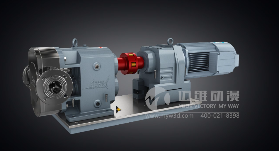 凸輪式轉(zhuǎn)子泵產(chǎn)品演示三維動(dòng)畫 凸輪式轉(zhuǎn)子泵產(chǎn)品演示三維動(dòng)畫