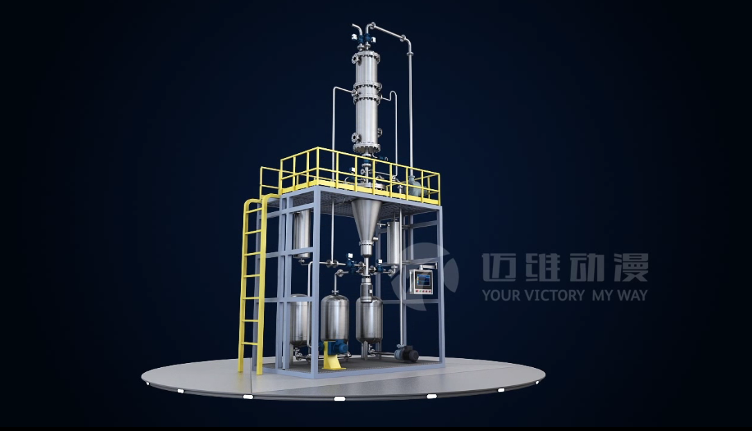 聚合物分離裝置系統(tǒng)原理三維動畫 聚合物分離裝置系統(tǒng)原理三維動畫