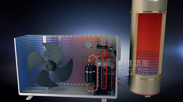 空氣能熱泵三維動(dòng)畫(huà)