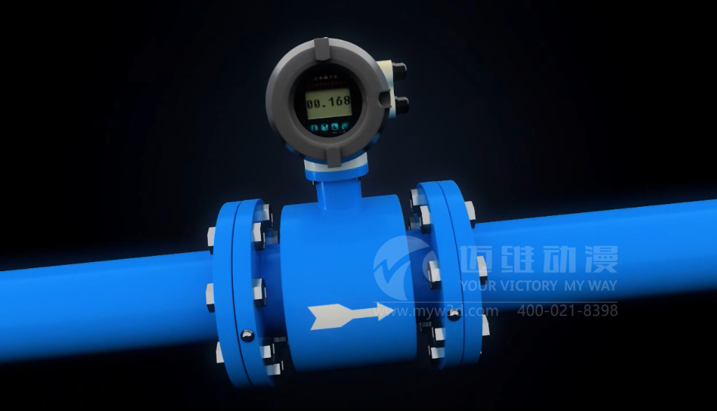電磁流量計(jì)產(chǎn)品演示三維動(dòng)畫