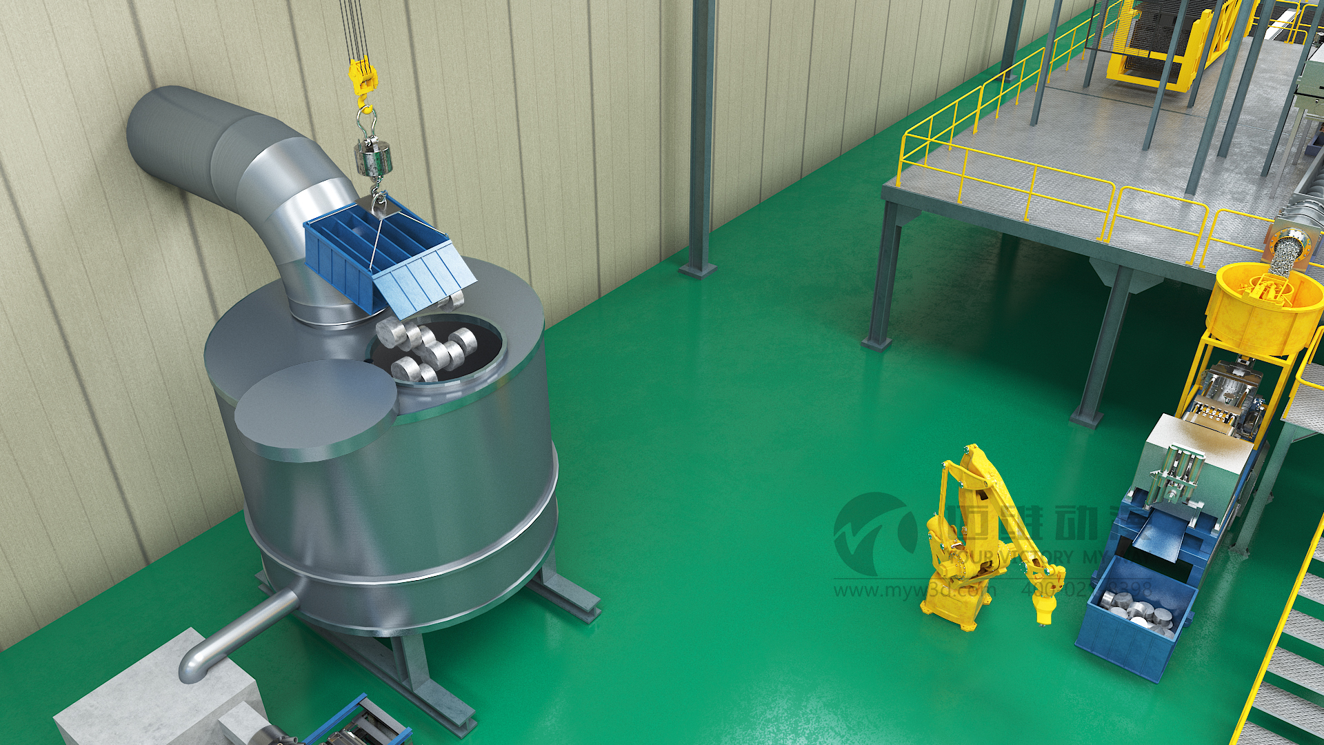 邁維告訴你！鉛酸電池回收工藝三維動畫制作(圖2)