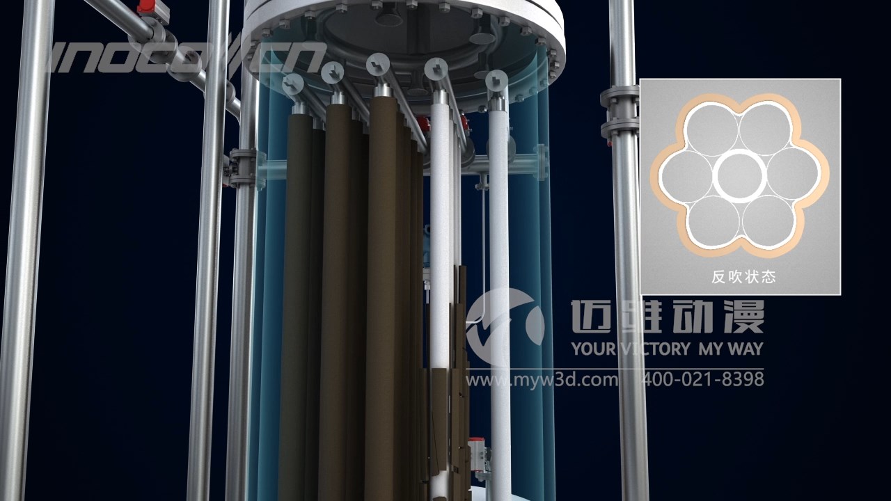 水處理-燭式過濾器三維動畫(圖1) 水處理-燭式過濾器三維動畫(圖1)