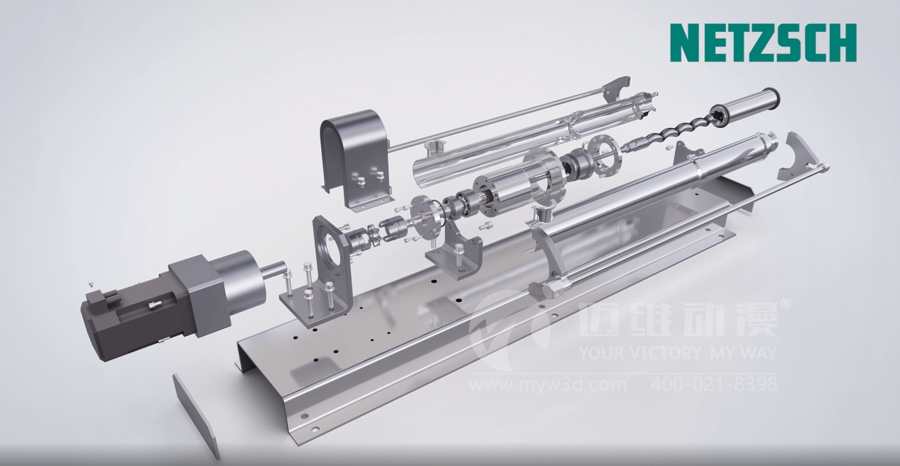 單螺桿泵結構展示動畫(圖1) 單螺桿泵結構展示動畫(圖1)