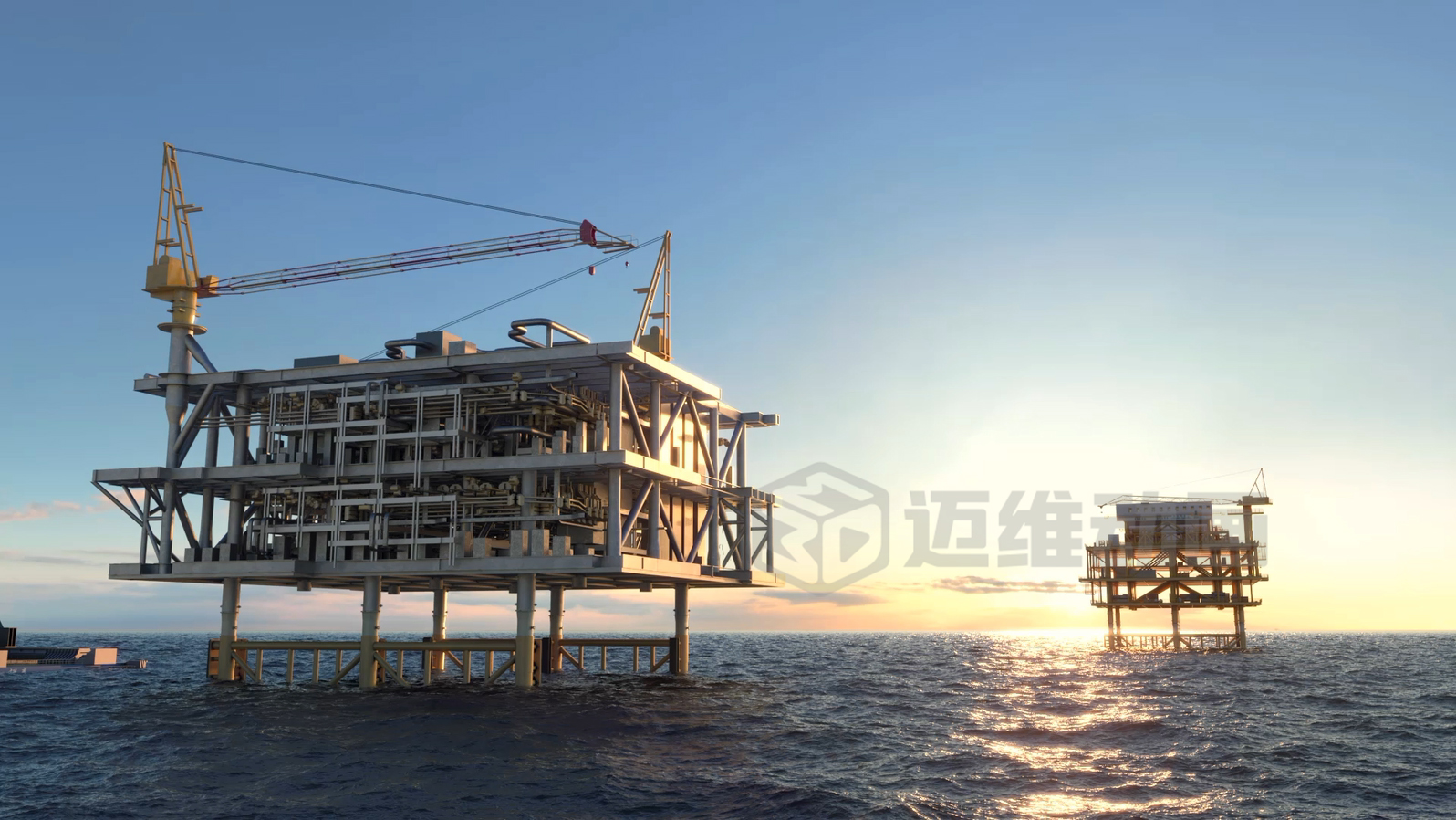 3萬(wàn)噸級(jí)平臺(tái)浮托安裝三維動(dòng)畫展示(圖7)