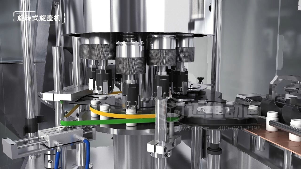 制藥包裝生產(chǎn)線三維動(dòng)畫展示(圖3)