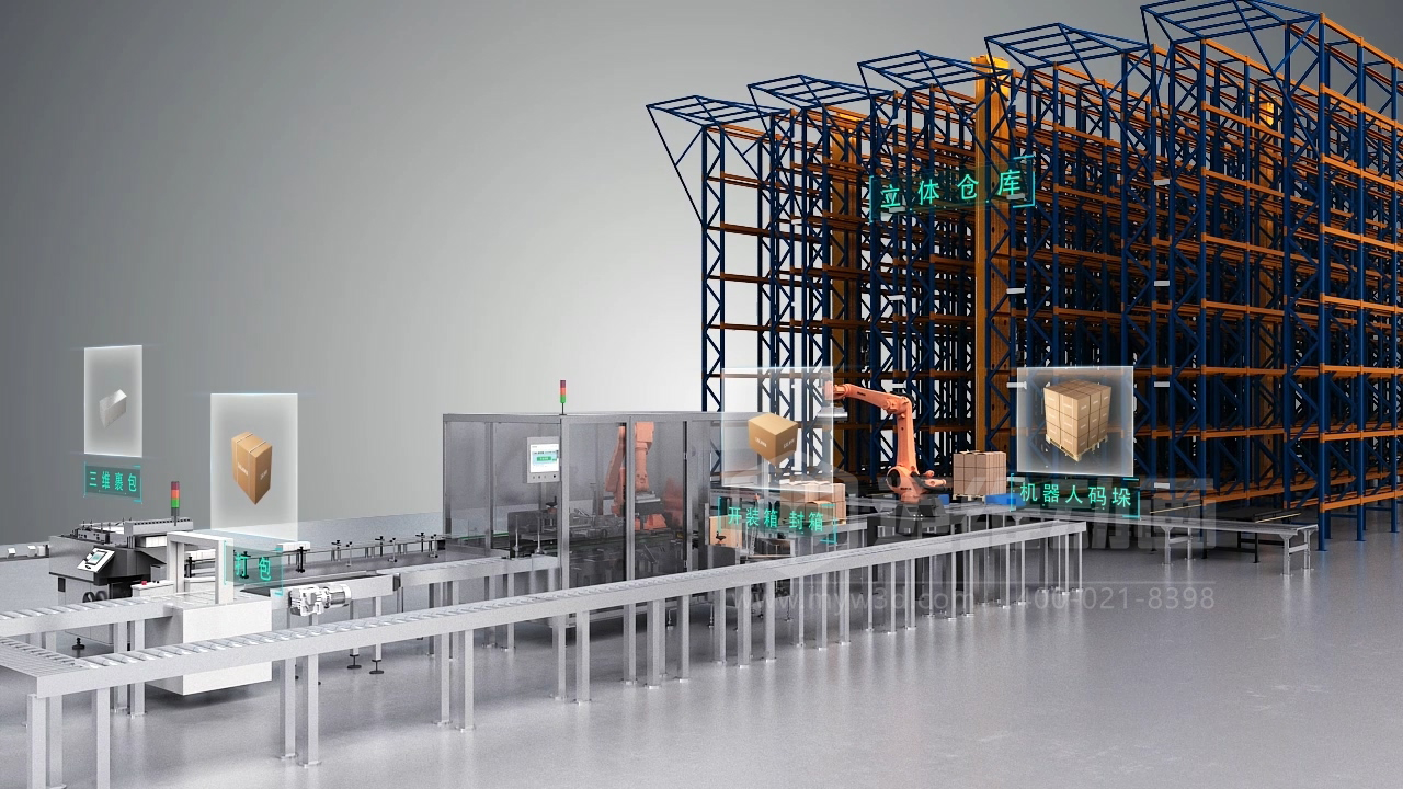 制藥包裝生產(chǎn)線三維動(dòng)畫展示(圖5)