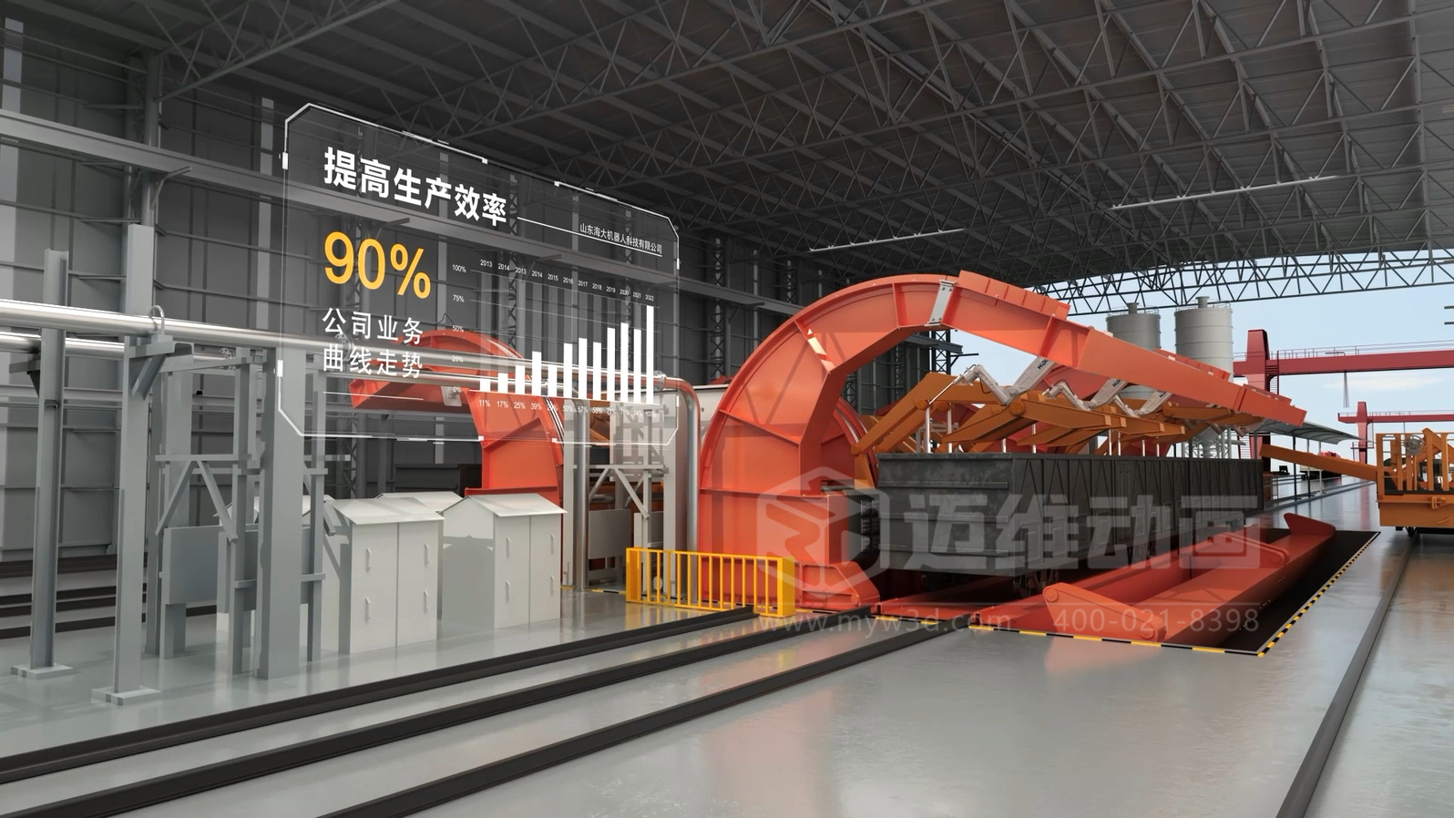 火車廂自動(dòng)化余料清洗三維動(dòng)畫展示(圖5)