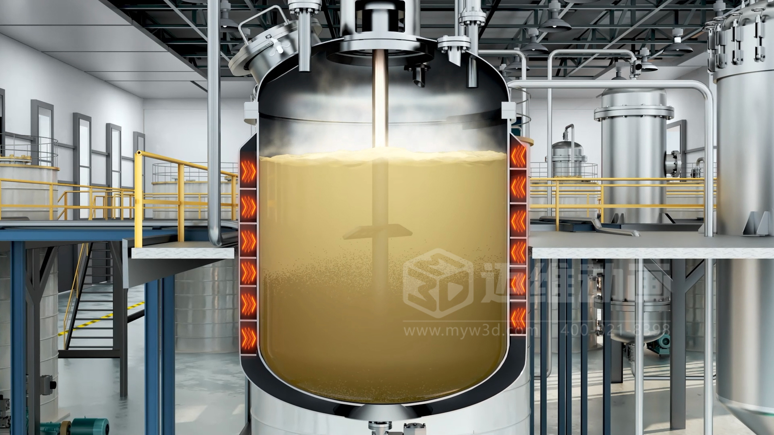 新能源電動汽車電池原料金屬元素生產(chǎn)提取工藝三維動畫展示(圖2)