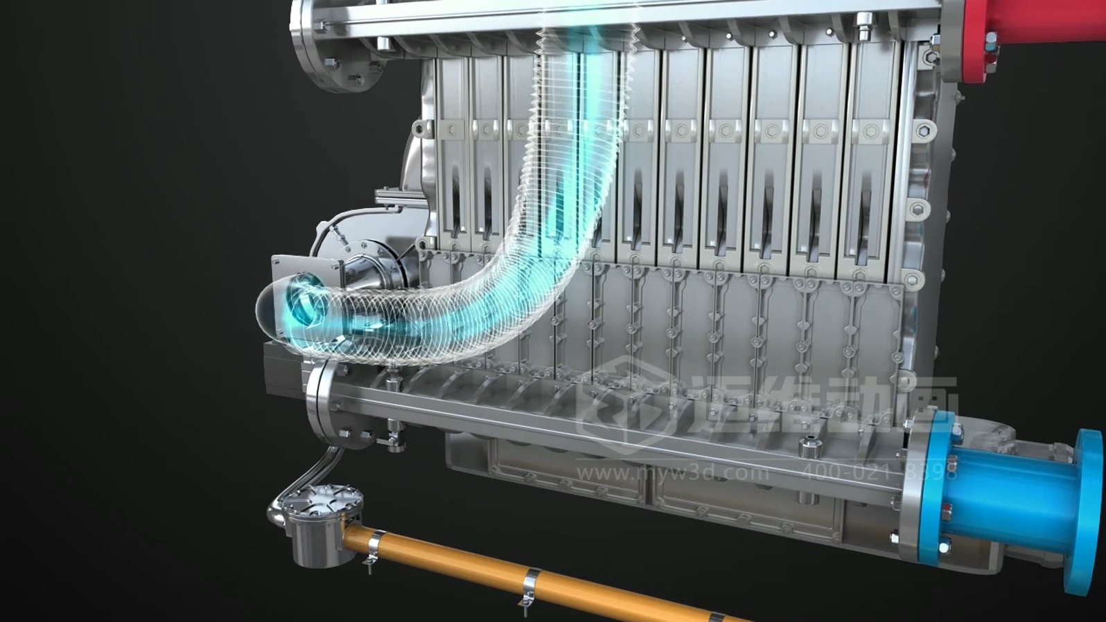 打破傳統(tǒng)展示壁壘！三維動畫「拆解」鍋爐，低成本實(shí)現(xiàn)高成果演示(圖4)