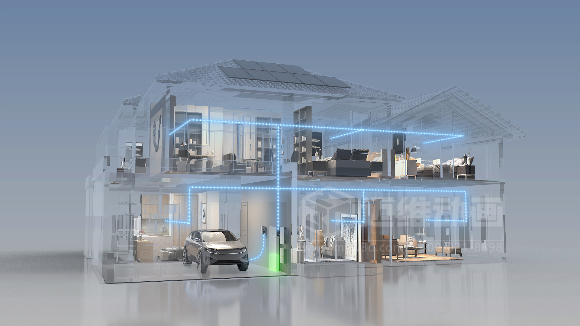 微型逆變器產(chǎn)品三維動(dòng)畫展示(圖3) 微型逆變器產(chǎn)品三維動(dòng)畫展示(圖3)