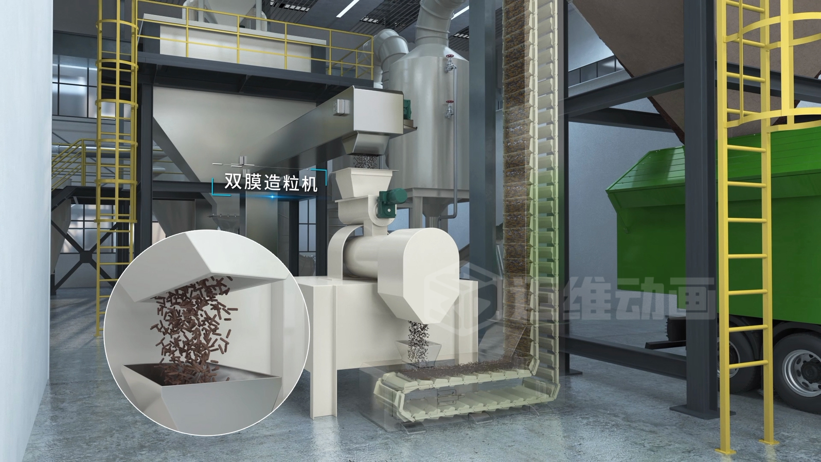 客戶總說 "太專業(yè)聽不懂"？三維動(dòng)畫讓淤泥干化技術(shù)秒變 "可視化爆款"！(圖3)