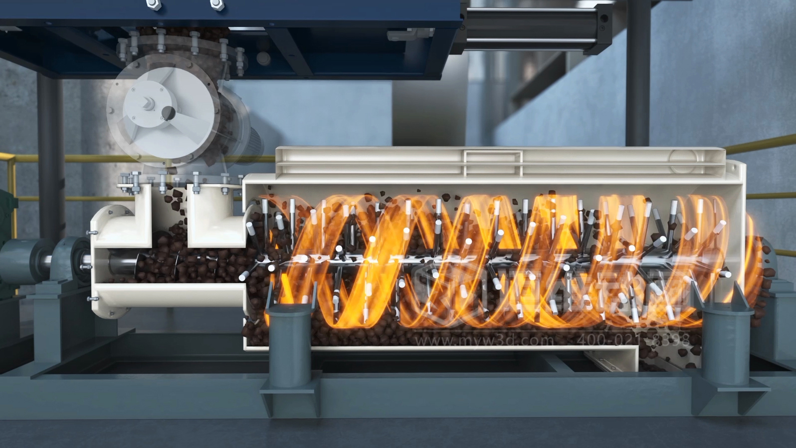 客戶總說 "太專業(yè)聽不懂"？三維動(dòng)畫讓淤泥干化技術(shù)秒變 "可視化爆款"！(圖1)