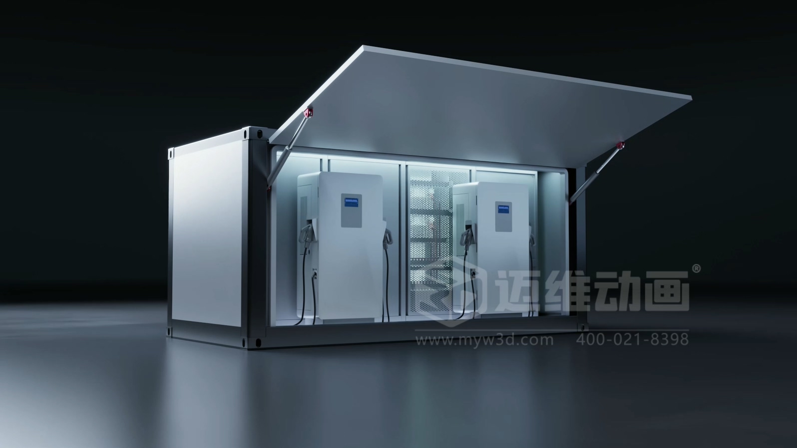 三維動畫與移動式儲充一體柜產品能夠碰撞出怎樣的視覺呈現效果？(圖2)