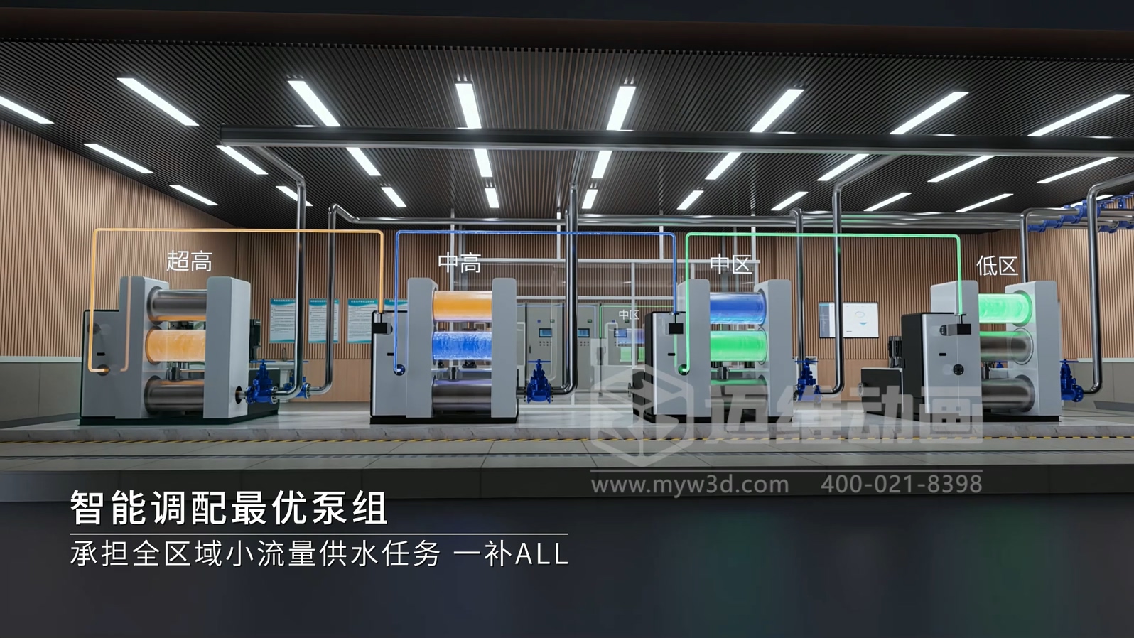 三罐式無負壓供水設備三維動畫:解鎖二次供水可視化新未來(圖2) 三罐式無負壓供水設備三維動畫:解鎖二次供水可視化新未來(圖2)