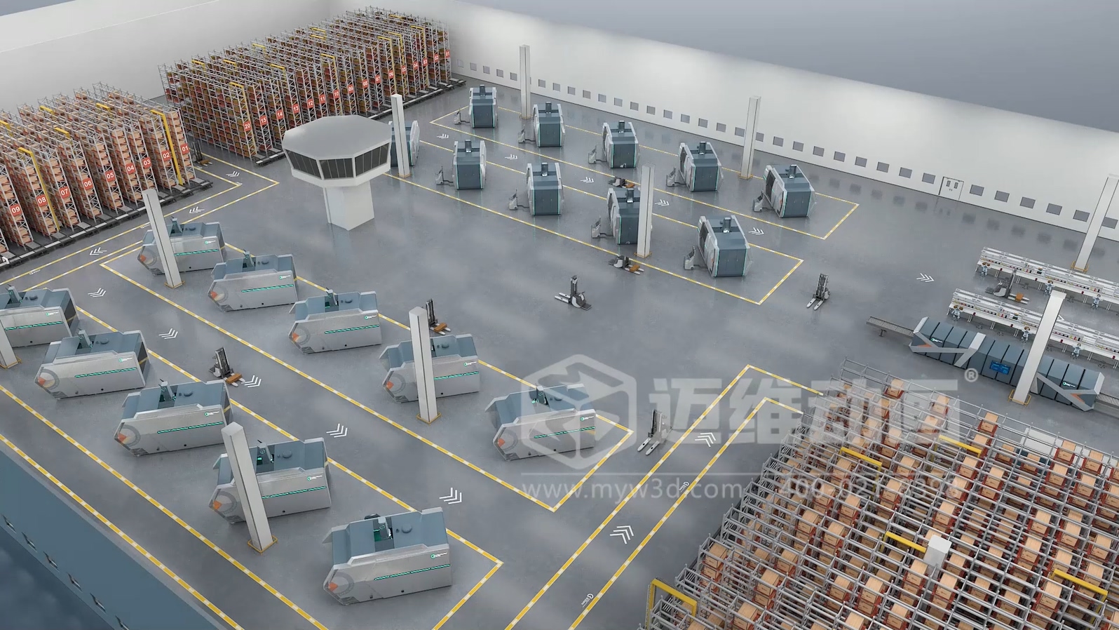 聯(lián)合智控超級(jí)工廠生產(chǎn)線三維動(dòng)畫(圖6)