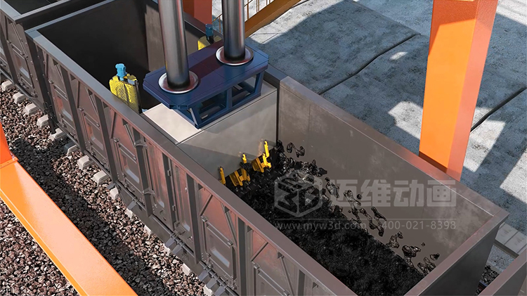 海大機器人-火車箱機器人粘凍煤清車系統(tǒng)三維動畫展示(圖3) 海大機器人-火車箱機器人粘凍煤清車系統(tǒng)三維動畫展示(圖3)
