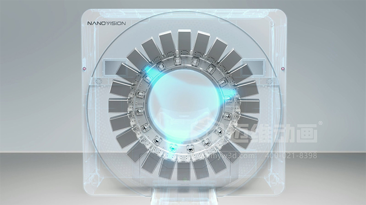 靜態(tài)CT 原理三維動(dòng)畫(huà)(圖2)