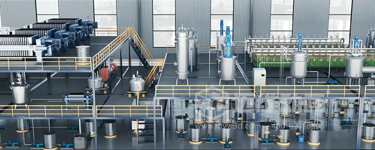 稀缺金屬循環(huán)再生過程優(yōu)化平臺(tái)三維動(dòng)畫(圖2)