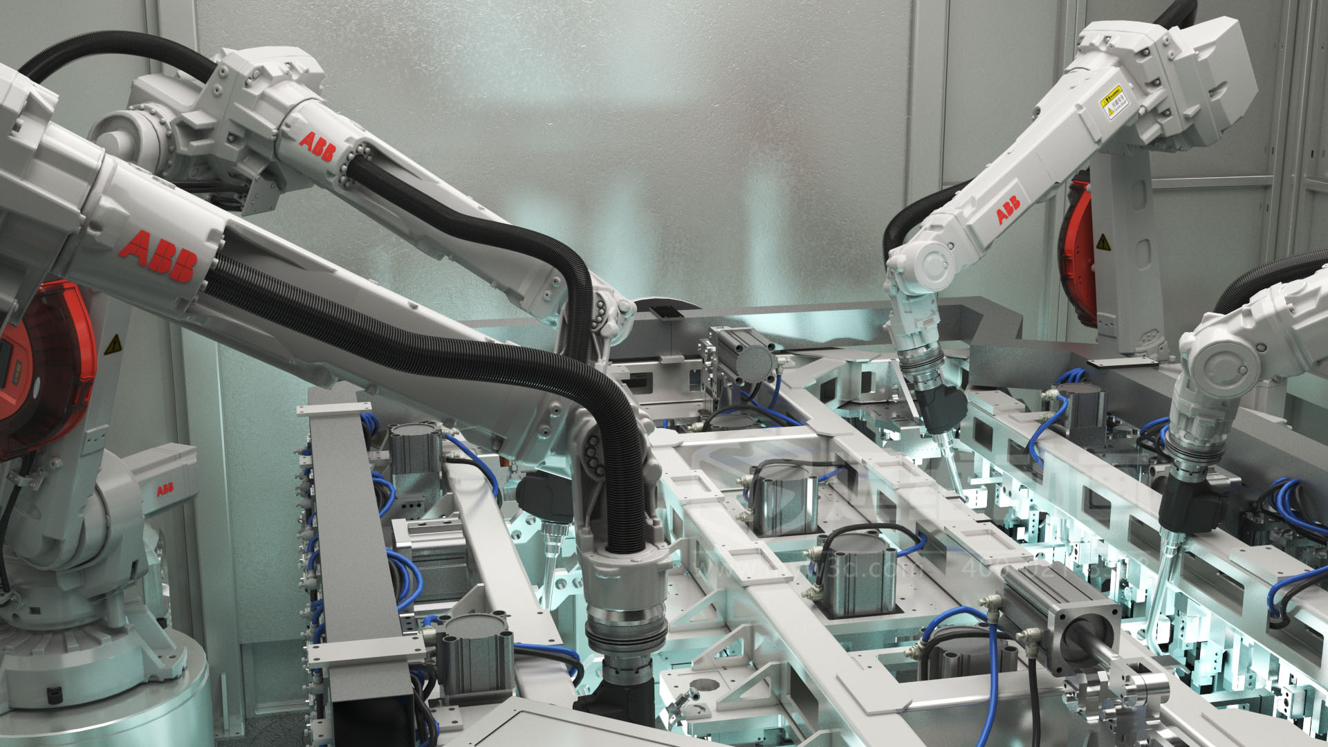 3D 動畫透視新能源汽車自動化產線！零部件流轉、精準裝配全程可視化，一眼看懂硬核智造(圖2)