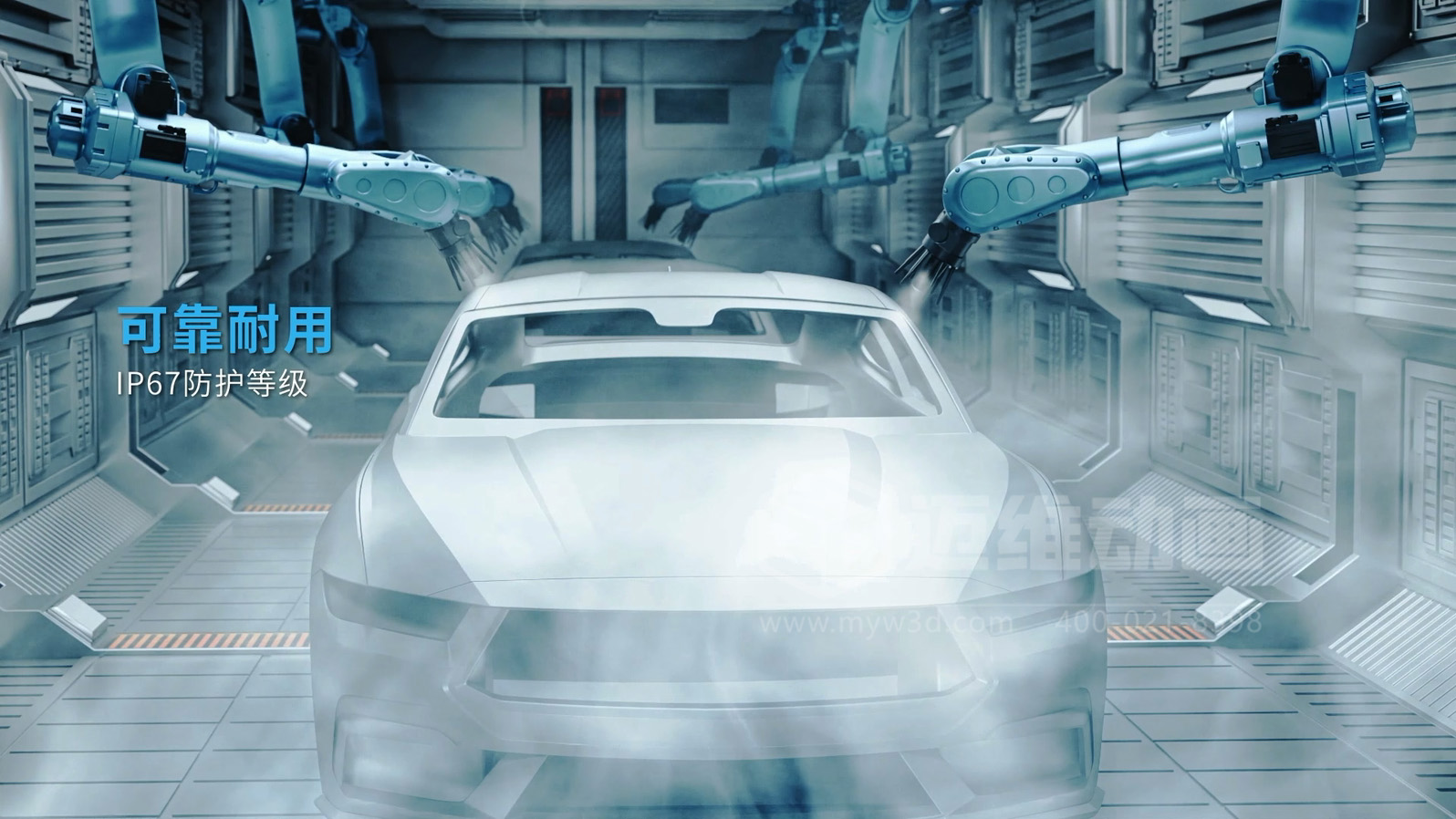 3D 動畫透視新能源汽車自動化產線！零部件流轉、精準裝配全程可視化，一眼看懂硬核智造(圖6)