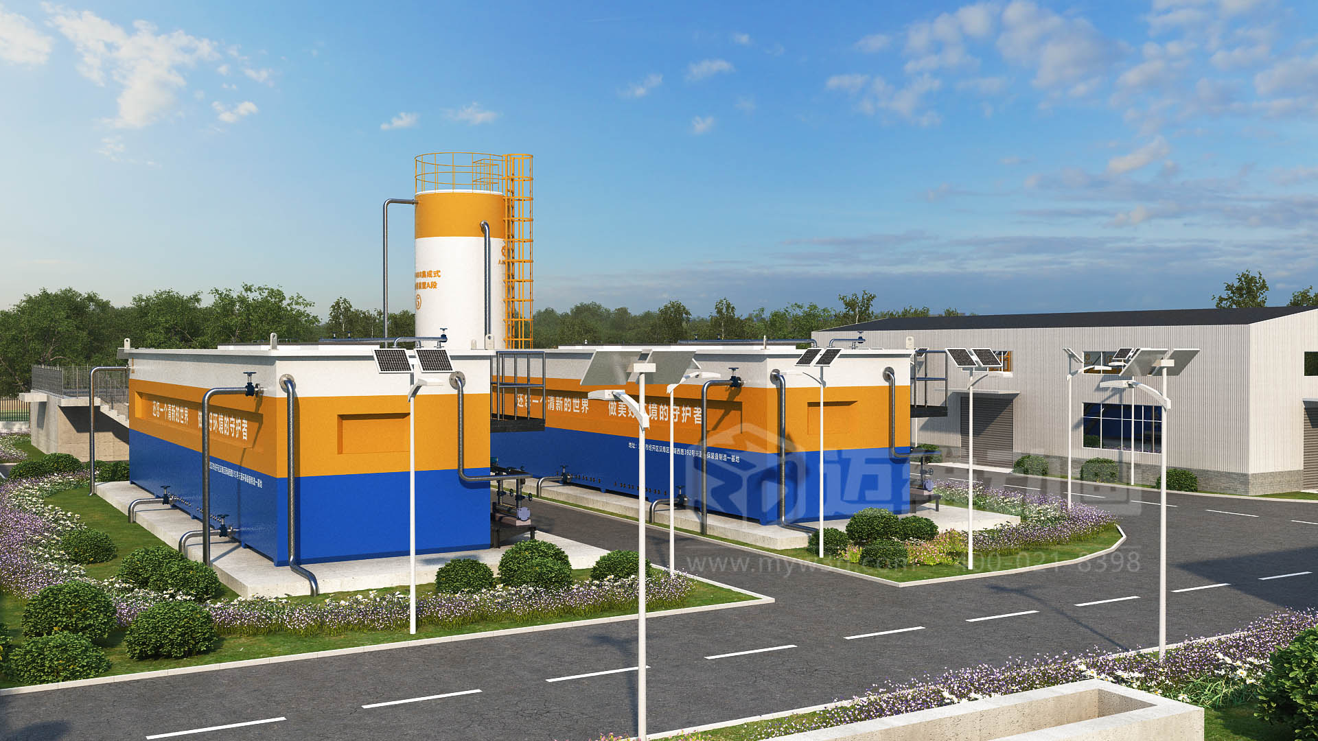 驚爆！三維動畫全方位展示鄉(xiāng)鎮(zhèn)污水一體化處理工藝，環(huán)保企業(yè)機遇來襲(圖2)