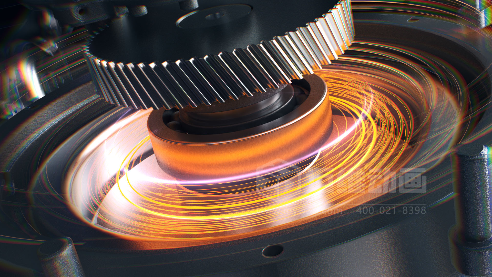 壓縮機 “透視” 震撼來襲！三維動畫拆解內(nèi)部結(jié)構(gòu)，系統(tǒng)原理看得見，核心材質(zhì)細節(jié)拉滿！(圖3)