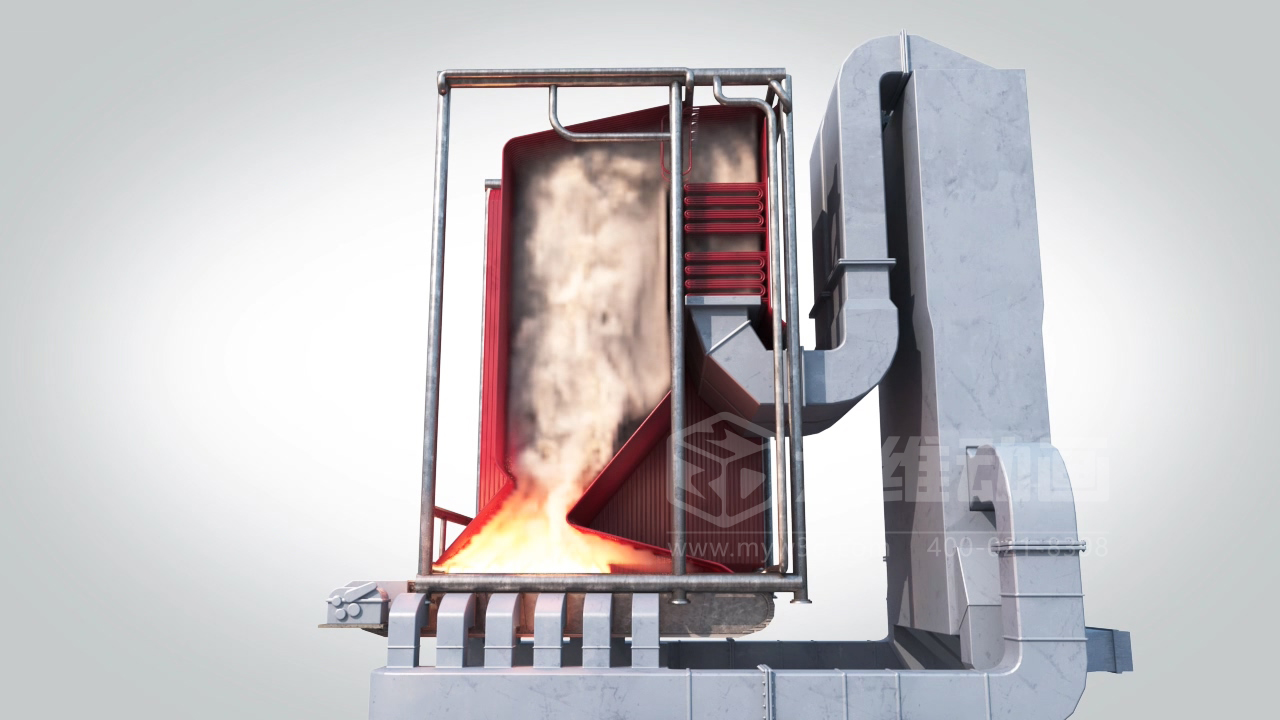 讓鍋爐技術(shù) “活” 起來！三維動畫拆解工作原理：復(fù)雜流程簡化，客戶簽約、內(nèi)部培訓(xùn)雙助力(圖5)