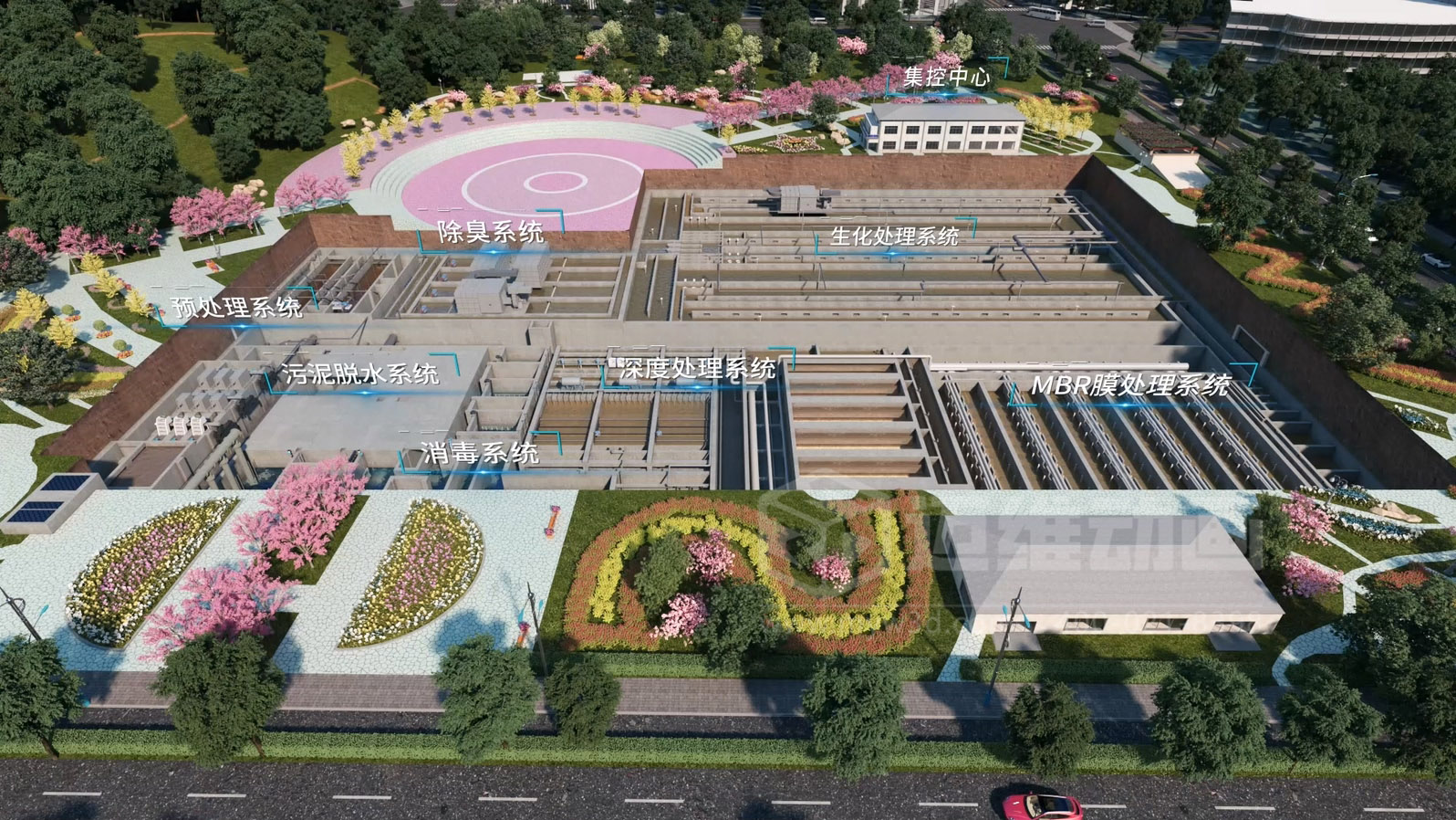 市政污水處理工藝三維動(dòng)畫(圖1)