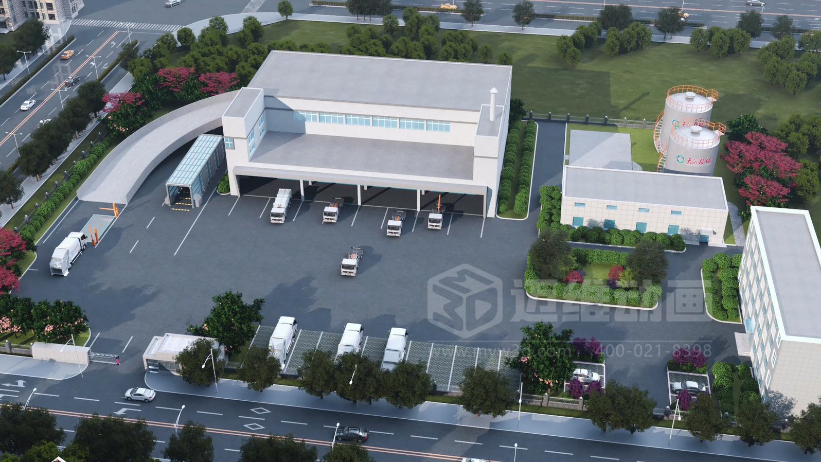 環(huán)衛(wèi)一體化處理工藝三維動(dòng)畫(圖1) 環(huán)衛(wèi)一體化處理工藝三維動(dòng)畫(圖1)