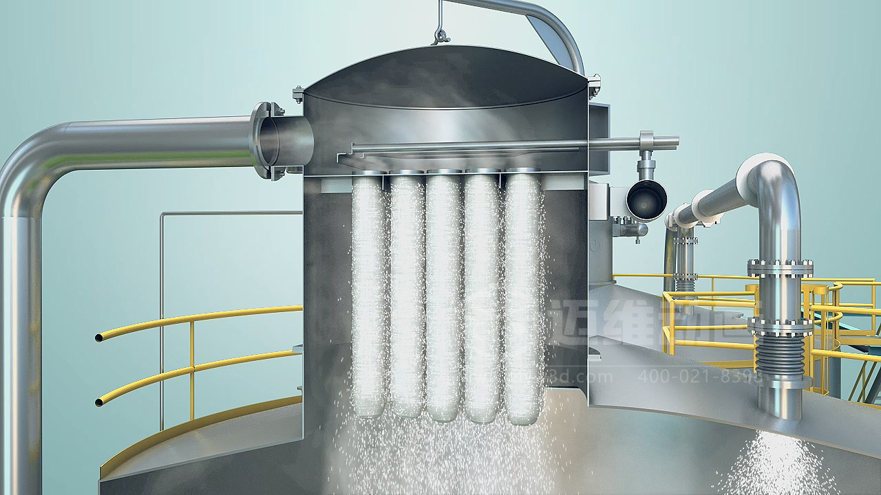 粉粒體物料處理系統(tǒng)三維動(dòng)畫(圖2)