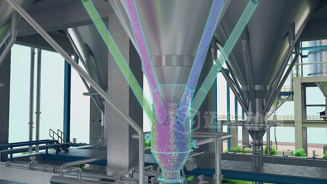 粉粒體物料處理系統(tǒng)三維動(dòng)畫(圖7)