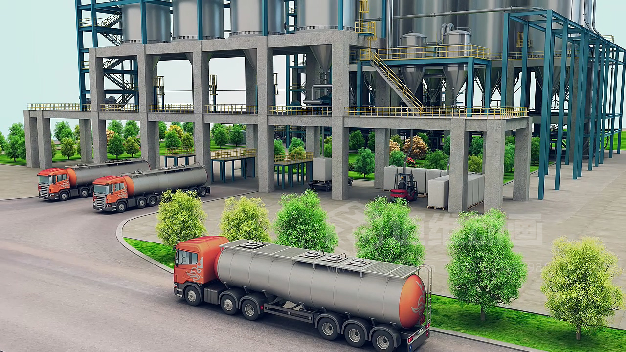 粉粒體物料處理系統(tǒng)三維動(dòng)畫(圖12)