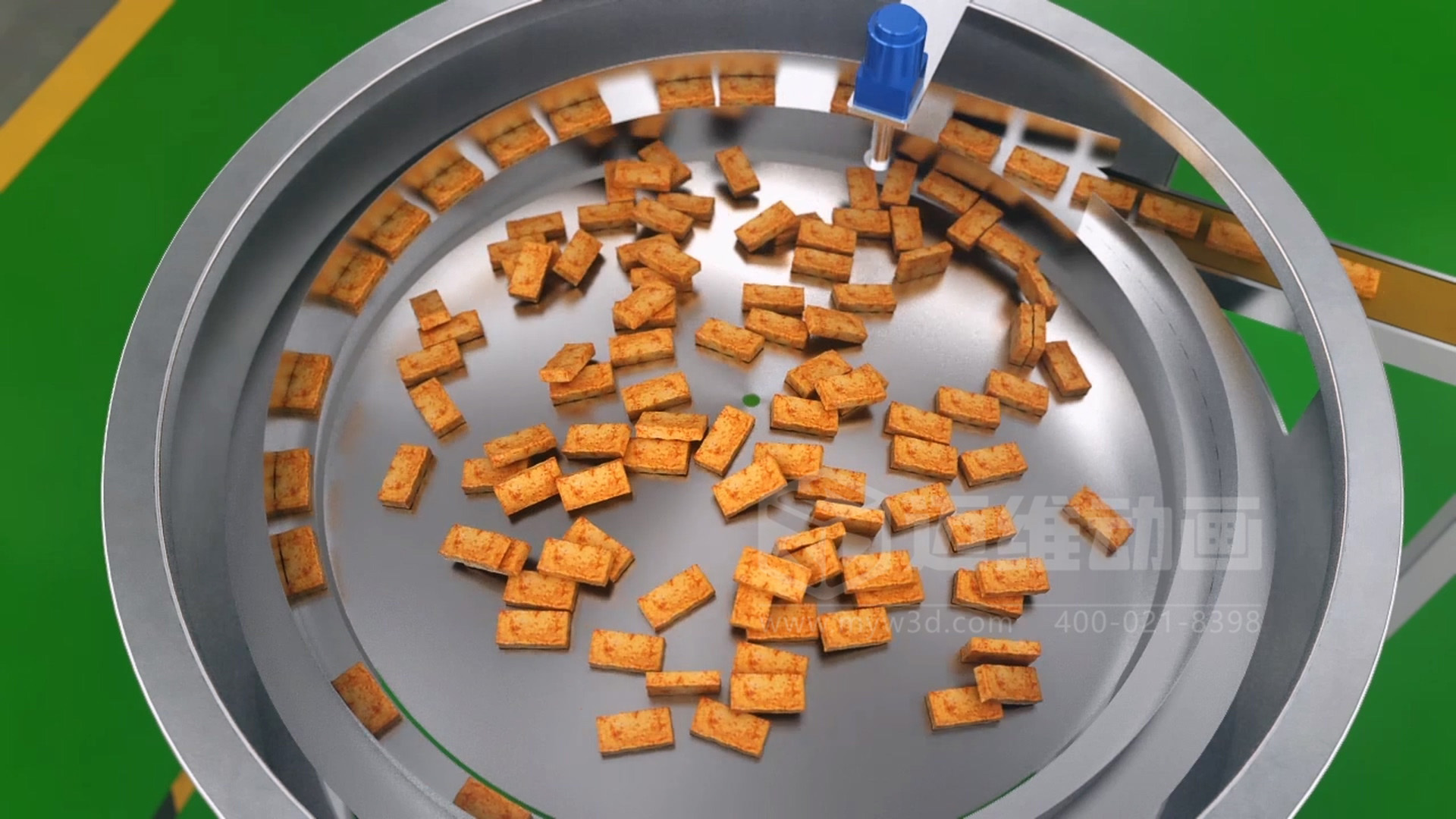 豆干包裝自動化生產(chǎn)線三維動畫展示(圖2) 豆干包裝自動化生產(chǎn)線三維動畫展示(圖2)