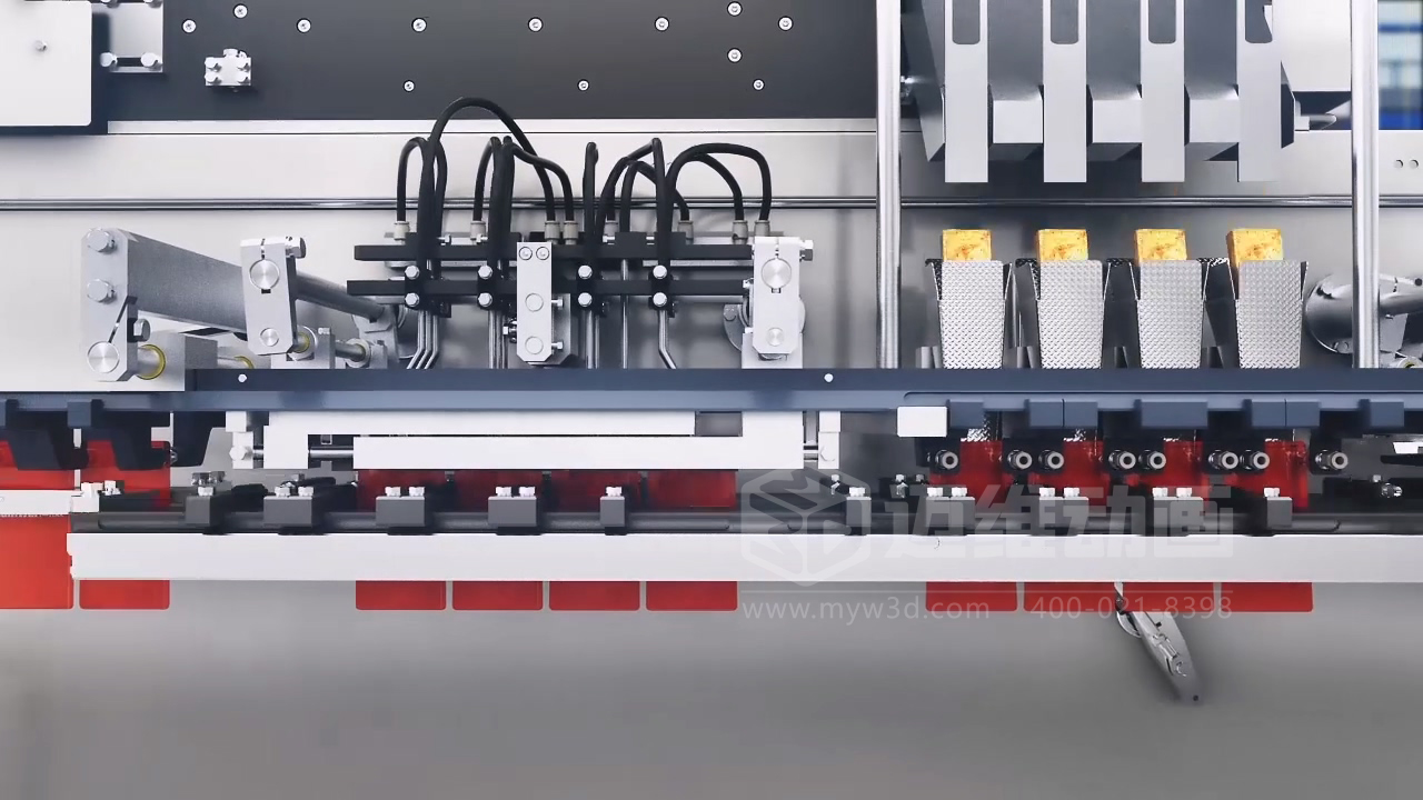 豆干包裝自動化生產(chǎn)線三維動畫展示(圖7) 豆干包裝自動化生產(chǎn)線三維動畫展示(圖7)