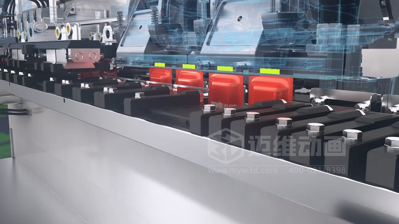 豆干包裝自動化生產(chǎn)線三維動畫展示(圖10) 豆干包裝自動化生產(chǎn)線三維動畫展示(圖10)