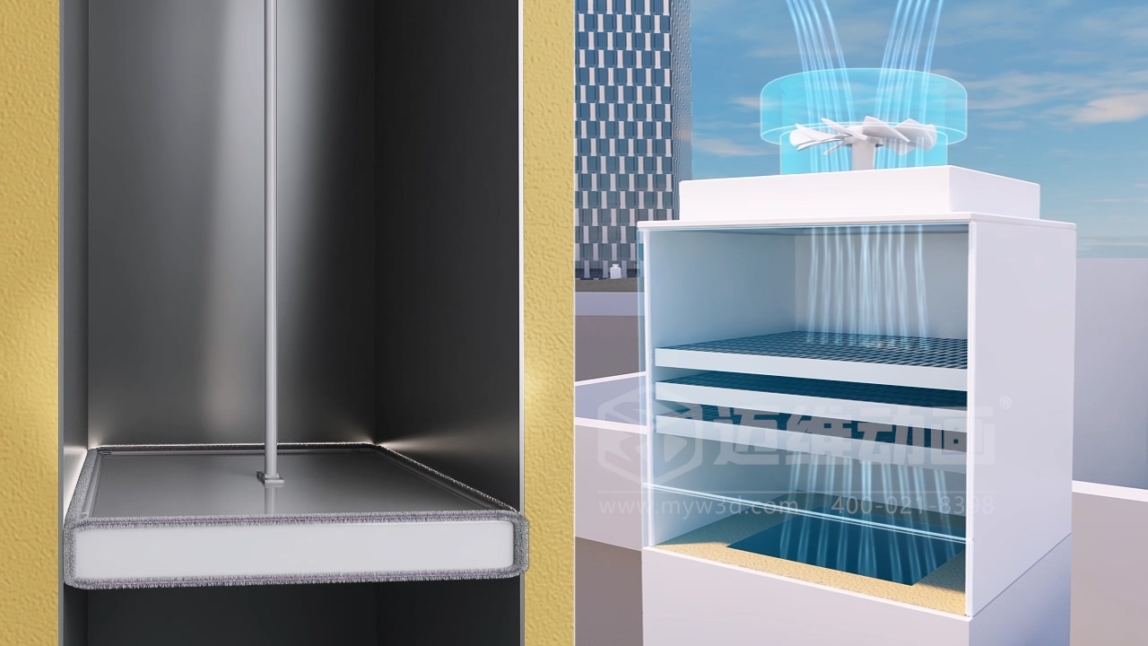 商業(yè)廣場垃圾輸送3D動(dòng)畫(圖7)