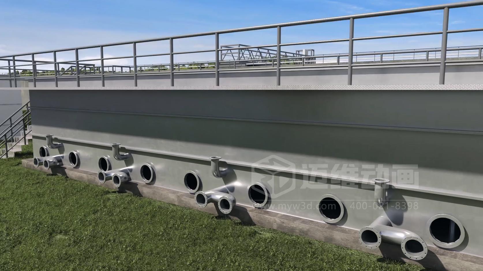 二次供水-水處理行業(yè)過濾裝置三維動(dòng)畫全場景解決方案(圖3) 二次供水-水處理行業(yè)過濾裝置三維動(dòng)畫全場景解決方案(圖3)