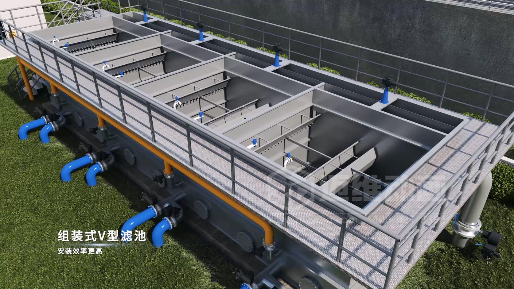 二次供水-水處理行業(yè)過濾裝置三維動(dòng)畫全場景解決方案(圖5) 二次供水-水處理行業(yè)過濾裝置三維動(dòng)畫全場景解決方案(圖5)