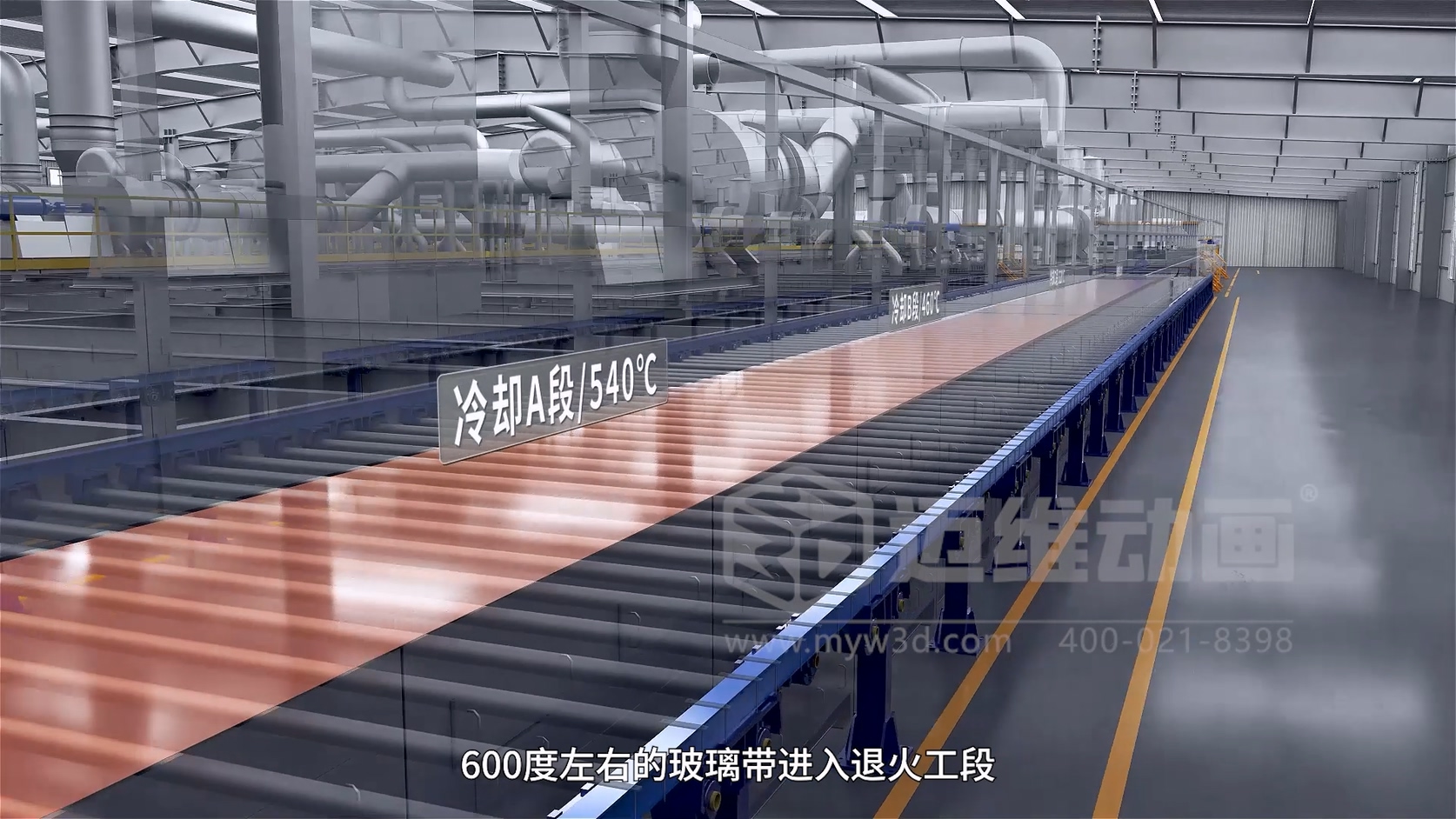 光伏玻璃生產(chǎn)線動(dòng)畫(huà)：把1600℃的核心工藝，“燒”給客戶(hù)看(圖7)